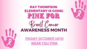 Wear Pink for Breast Cancer Awareness October 14