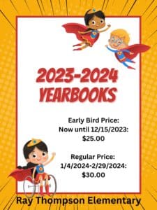 2023-2024 Yearbook Flyer