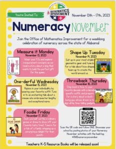 Numeracy November Dress Up Days