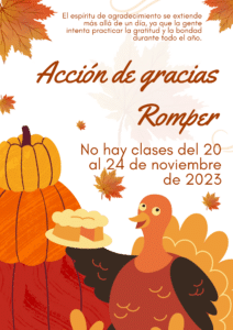 Spanish Thanksgiving Break